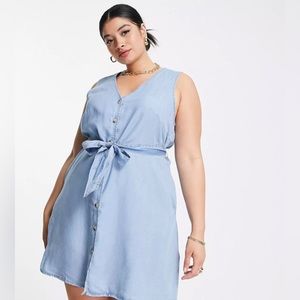 Vero Moda Curve mini denim dress